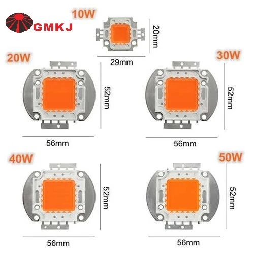 COB LED 50W roosa taimekasvatustulede jaoks